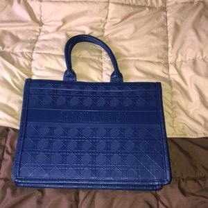 Dark blue Christian Dior shoulder bag